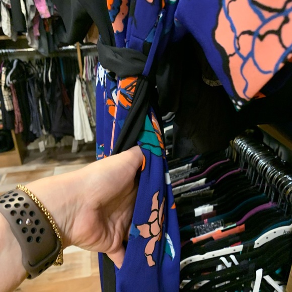 Diane Von Furstenberg Karissa Jumpsuit Blue 4 - Picture 8 of 12